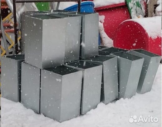 Вазон из нержавейки