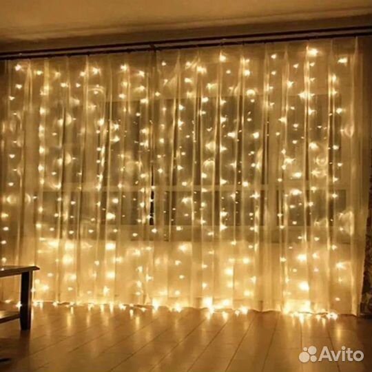 Гирлянда, (занавес) светодиодная