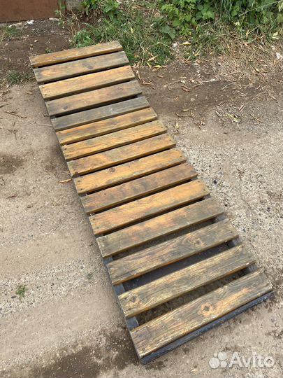 Шезлонг лежак деревянный