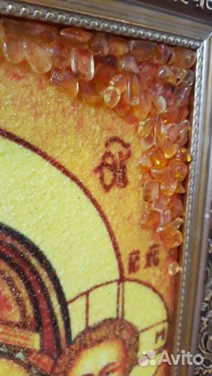 Икона из янтаря - Казанская икона Божией Матери Ar