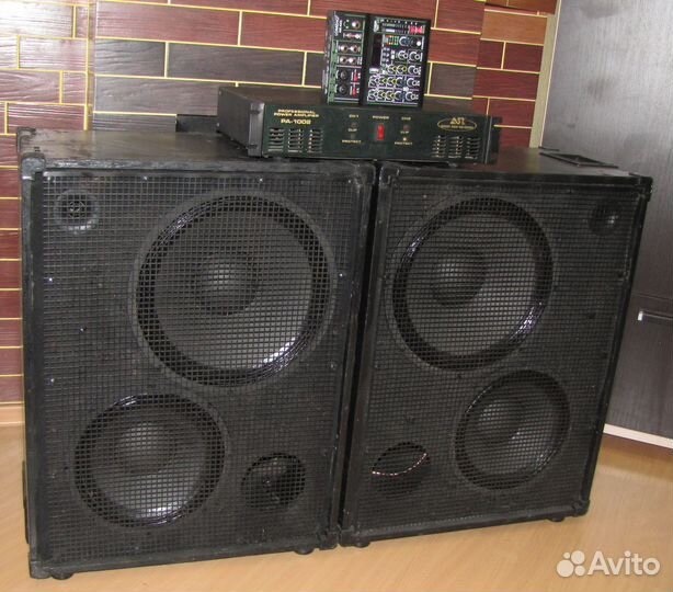 Колонки S-Pro 2087W Усилитель PA-1002 Микшер-DSP