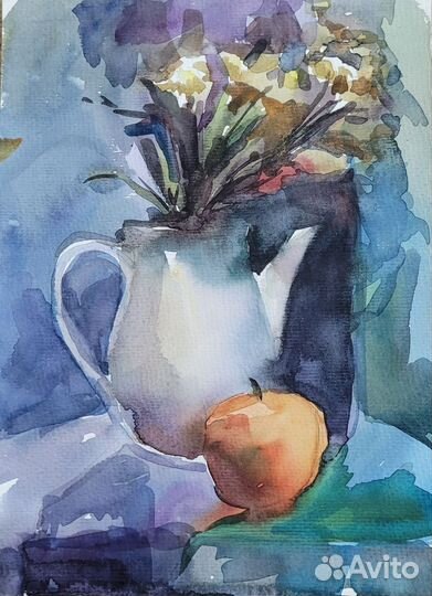 Этюд акварелью