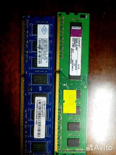 Модули памяти DDR2-1Gx2шт, 512Mх4шт