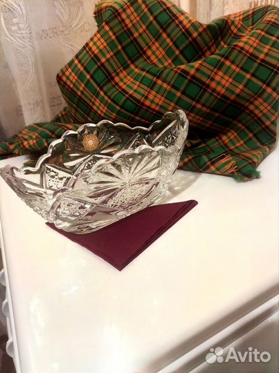 Хрустальная конфетница СССР