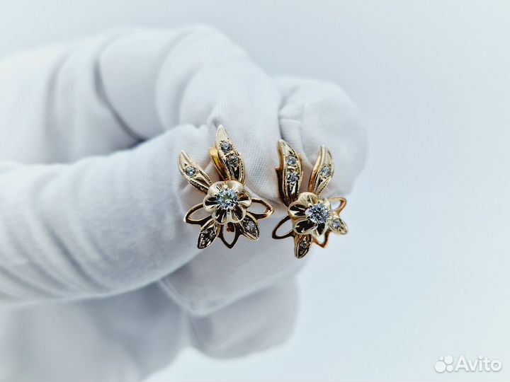 Пара серёг 585 пробы. Рассрочка