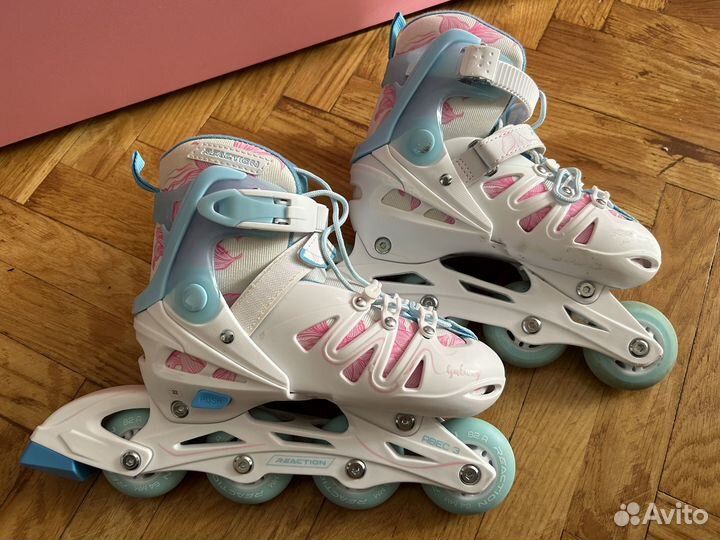 Ролики Reaction раздвижные р. 32-35 детские