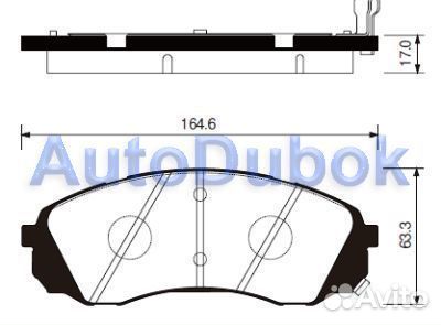 Тормозные колодки передние на Хендай Starex 2008