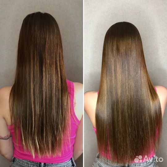 Кератиновое выпрямление волос