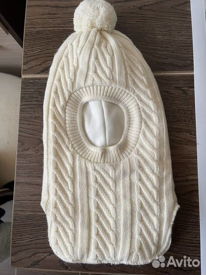 Шапка шлем для девочки 48 50