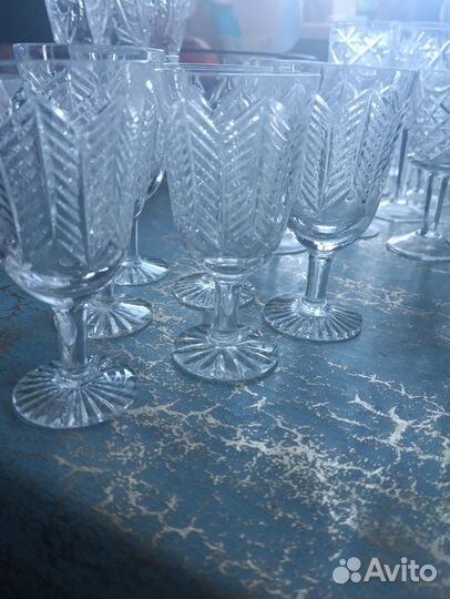 Хрустальные стопки рюмки