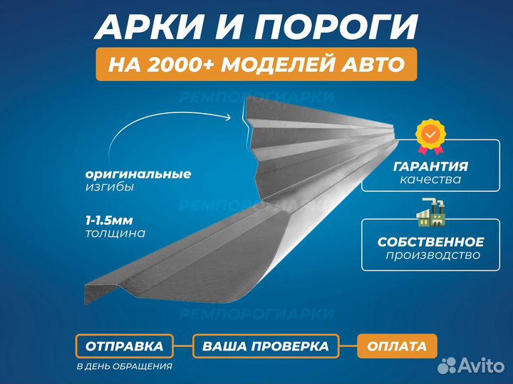 Пороги Subaru Impreza ремонтные кузовные