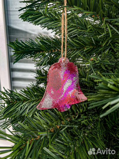 Елочные игрушки из эпоксидной смолы