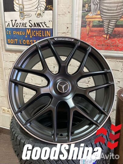 Новые разноширокие литые диски R21 на Mercedes