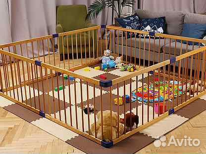 Детский деревянный манеж