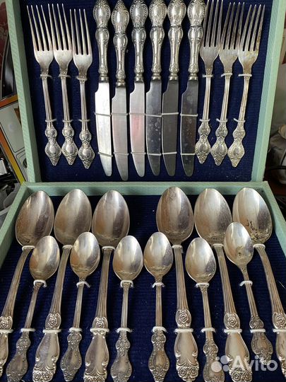 Набор столовых приборов мельхиор СССР