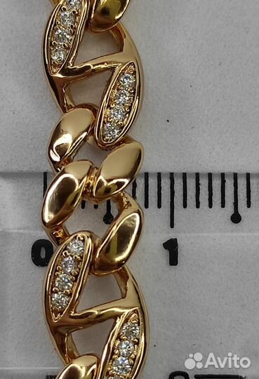 Шикарный браслет цепь, длина 18,5 и 20см