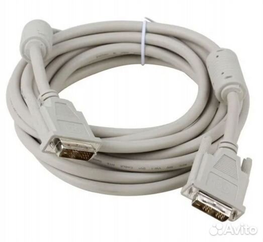 Кабель DVI-D - DVI-D 5 метров. Прочная оболочка