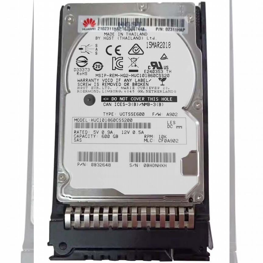 [02311HAP] Жесткий Диск Huawei 600gb Sas 2,5" Hdd 02311hap