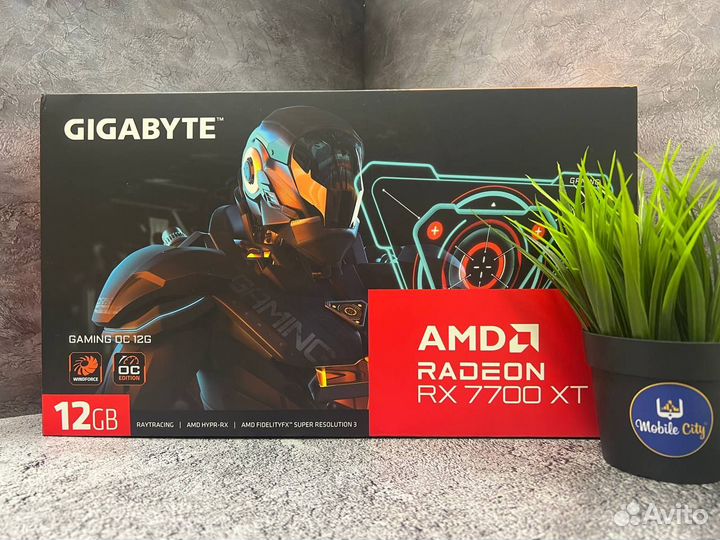 Видеокарта gigabyte AMD radeon RX 7700 XT 12GB