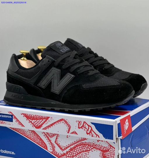 Кроссовки New Balance 574 Black (Арт.40530)