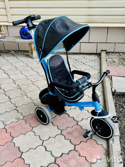 Трехколесный велосипед коляска