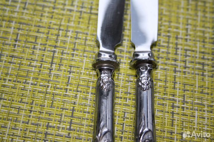 Ножи дисертные. Серебро 84. Царская Россия.12шт