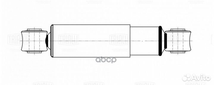 Амортизатор для прицепов BPW, ROR, SAF, Fruehauf