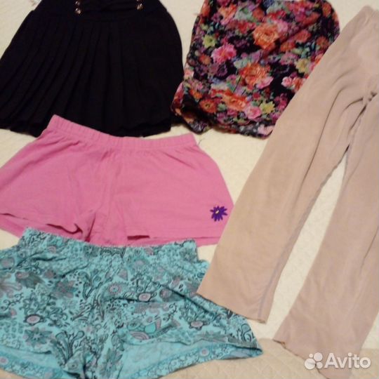 Пакетом одежда для девочки 146-152