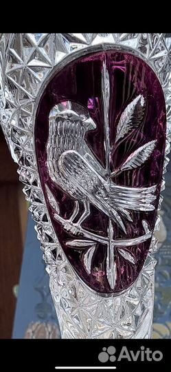 Хрустальная ваза для цветов.Германия