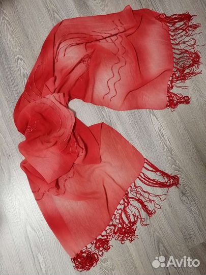 Палантин. Цвет - коралловый