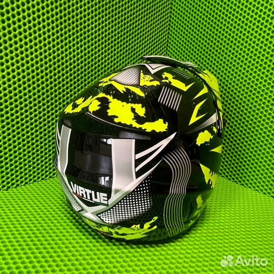 Шлем Эндуро зелёный Мотокросс новый