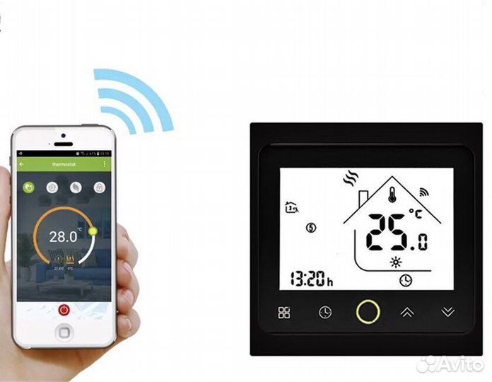 Умный терморегулятор для водяного теплого полаWiFi