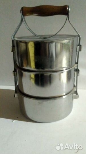 Контейнер из нержавейки для еды СССР