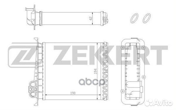 Радиатор отоп. Volvo 850 91- C70 97- S70 96