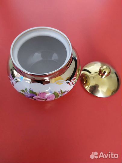 Сахарница дулево Золотая глазурь