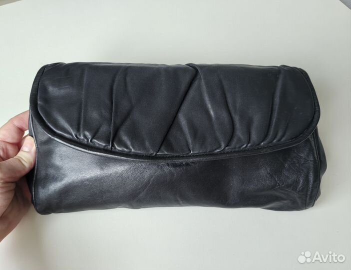 Кожаный клатч, винтаж