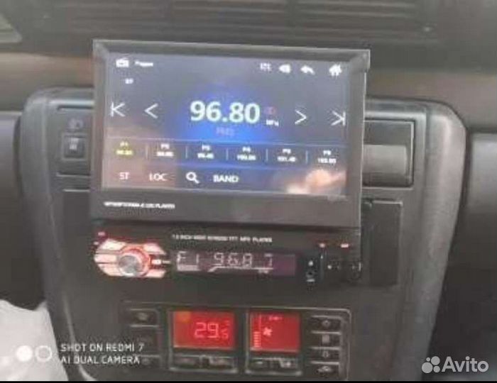 Магнитола 1din с выдвижным экраном