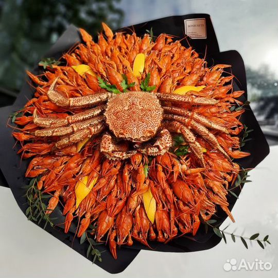 Мужской букет из раков