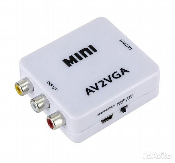Переходник AV на VGA (активный)
