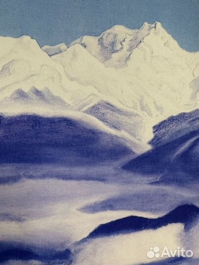 Картина Рерих Николай - Голубые Горы 30 на 40 см