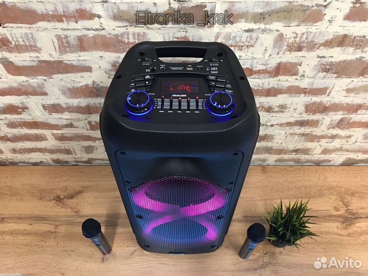 Блютуз колонка новая с караоке