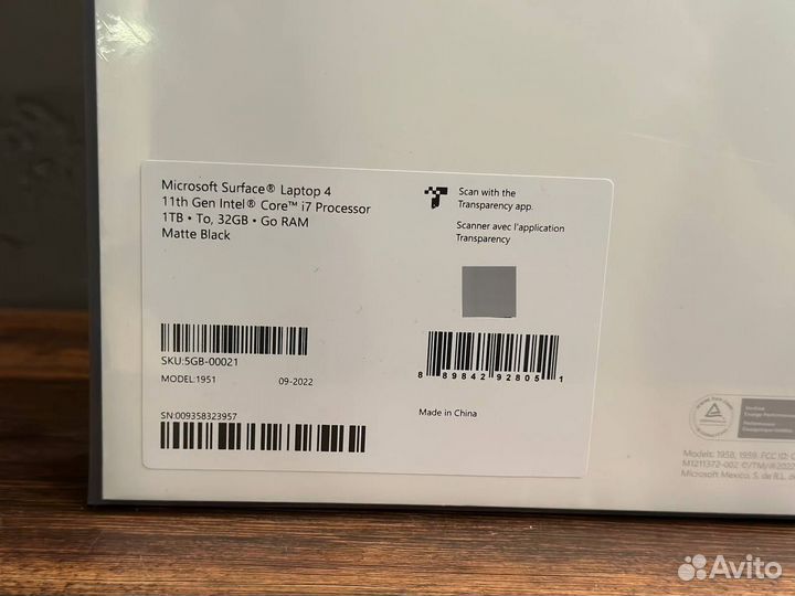Microsoft Surface laptop 4 i7-1185G7/32GB/1TB