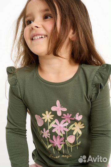 Лонгслив для девочки C&A 128