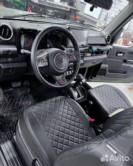 Чехлы из экокожи на Hyundai Santa Fe от Автопилот