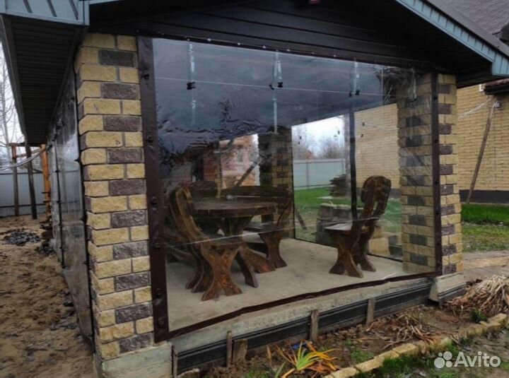 Мягкие стекла окна / разные виды креплений