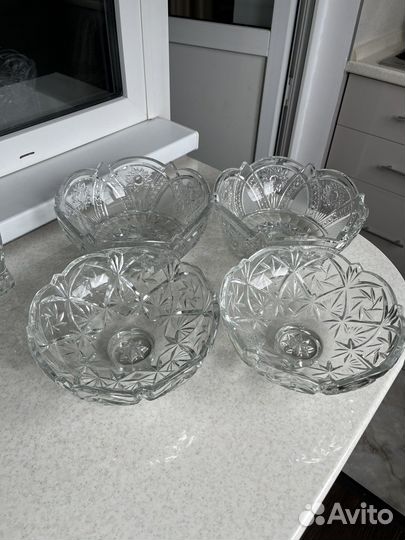 Фруктовница хрустальная СССР
