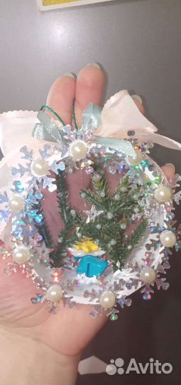 Поделка сувенир Новый год подарок ёлочная игрушка