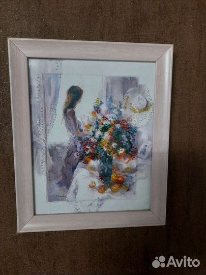 Картина вышитая бисером