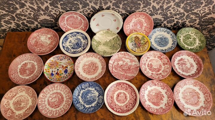Винтажные десертные тарелки,блюдца Германия,Англия