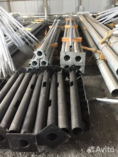 Опоры трубчатые парковые фланцевые